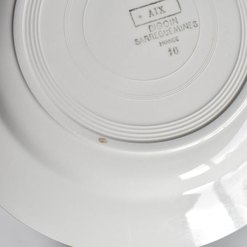Vintage Plate Digoin & Sarreguemines Aix C