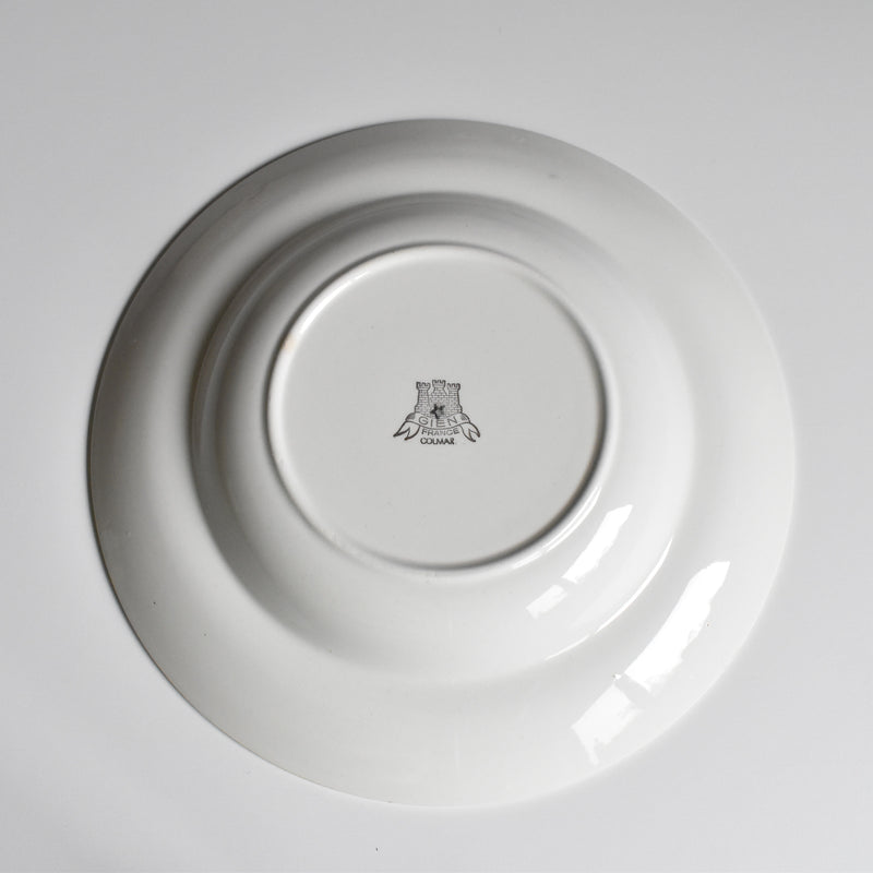 Vintage Deep Plate, Gien Colmar A