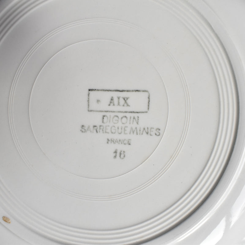 Vintage Plate Digoin & Sarreguemines Aix C