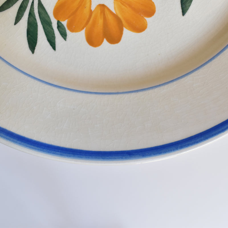 Vintage Plate HBCM Creil Montereau Yvonne C