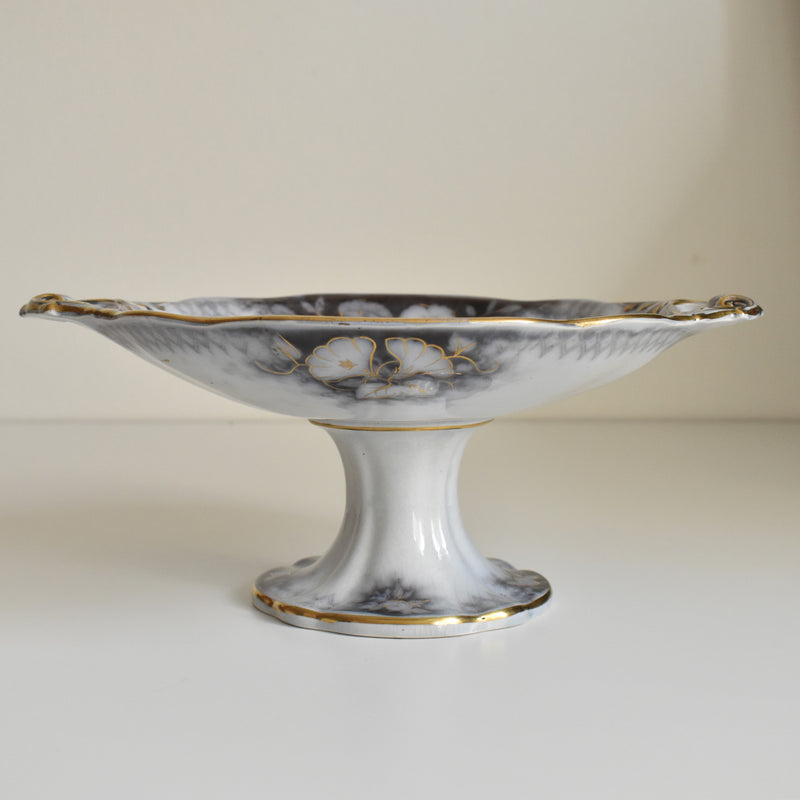 Antique Compotier U&C Sarreguemines Jardinière (black)