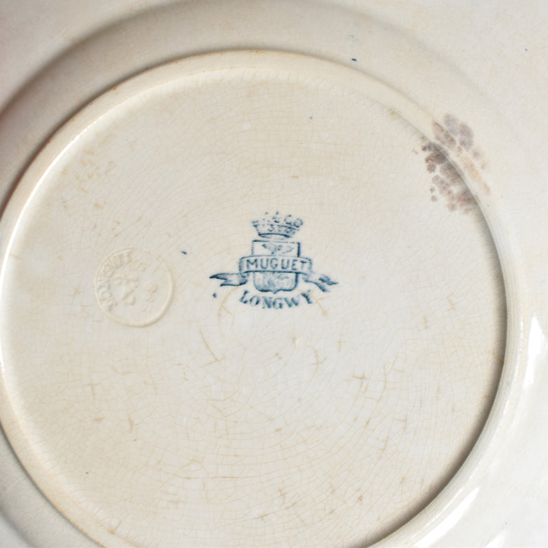 Antique Plate Longwy Muguet (Lily of the Valley) C