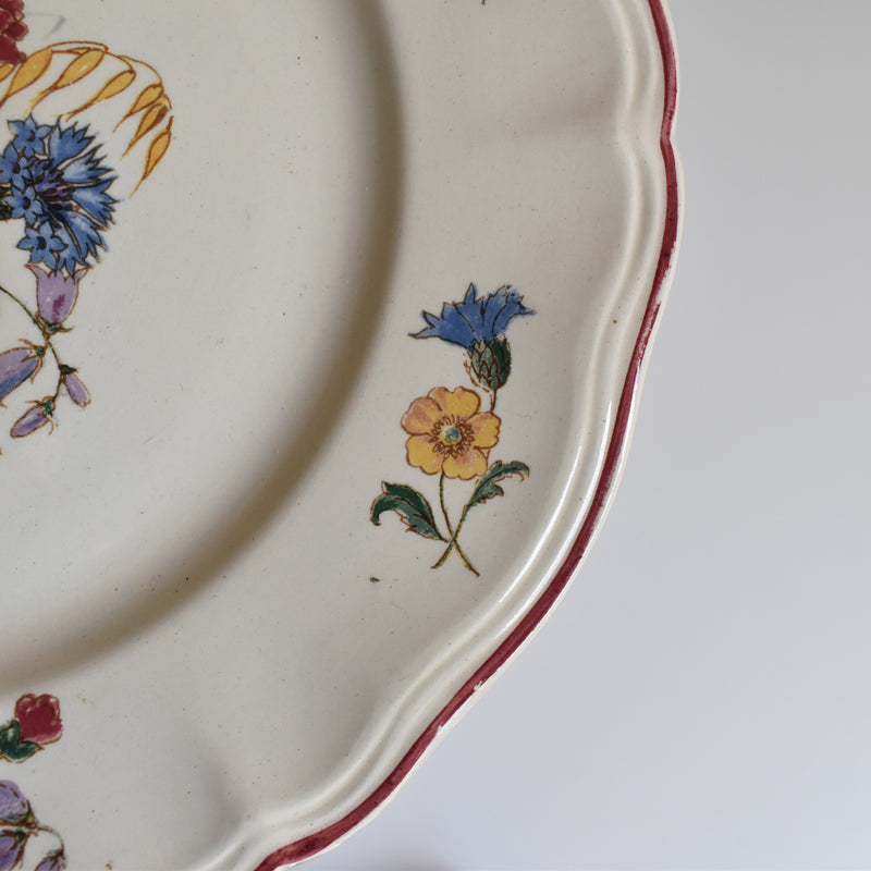 Vintage Plate 22.5cm Digoin & Sarreguemines Agreste A