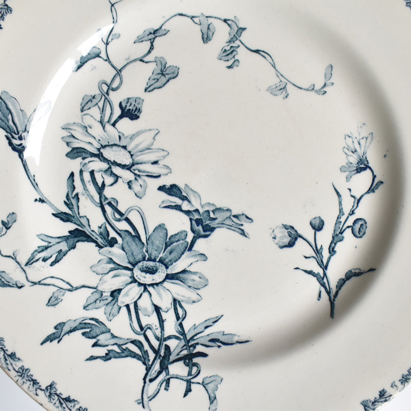 Antique Plate KG Luneville Marguerite A