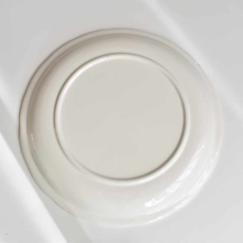 Vintage Plate, Digoin & Sarreguemines, White Relief I