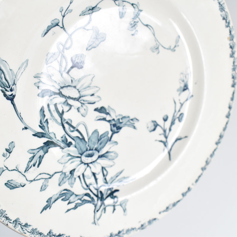Antique Plate KG Luneville Marguerite A