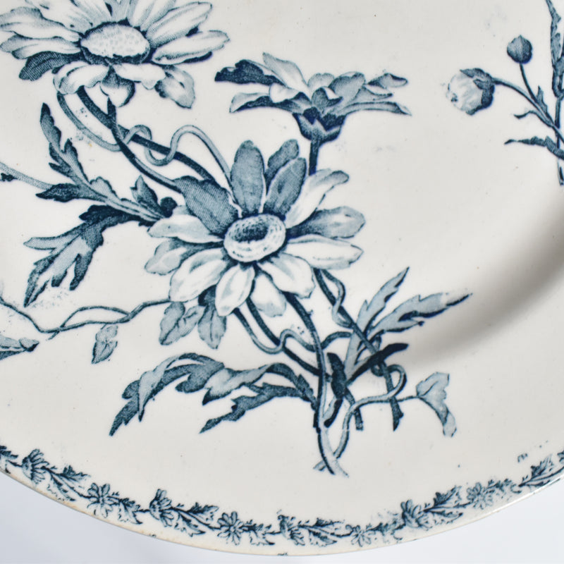 Antique Plate KG Luneville Marguerite A