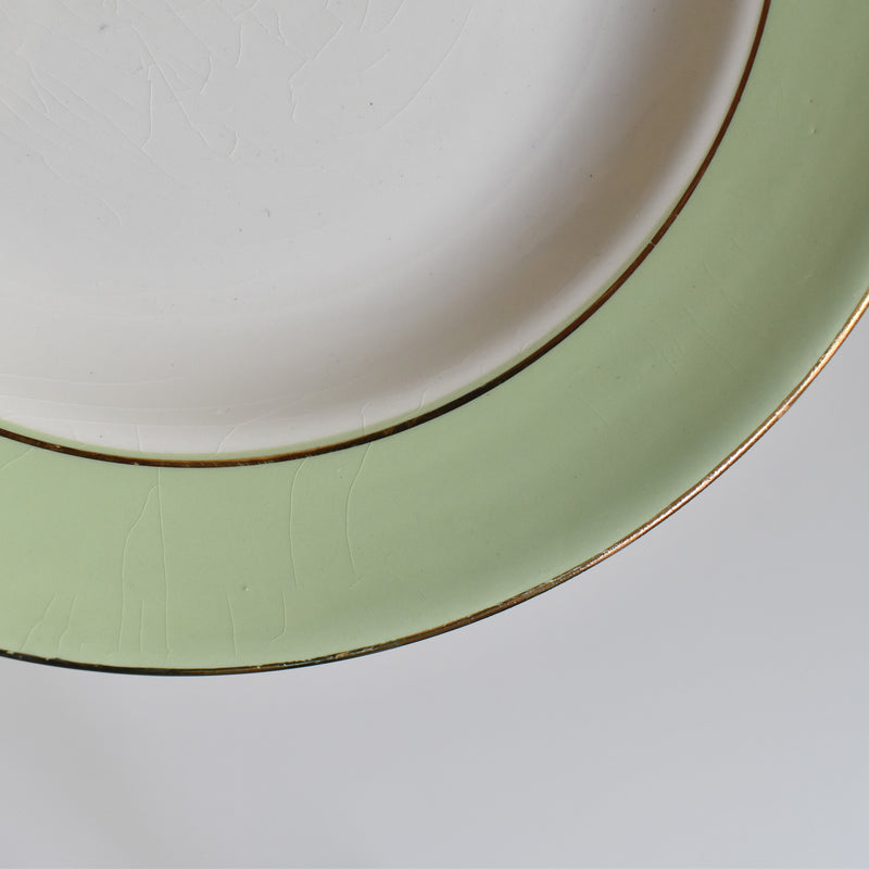 Vintage Deep Plate Lamandinoise Pastel Green A