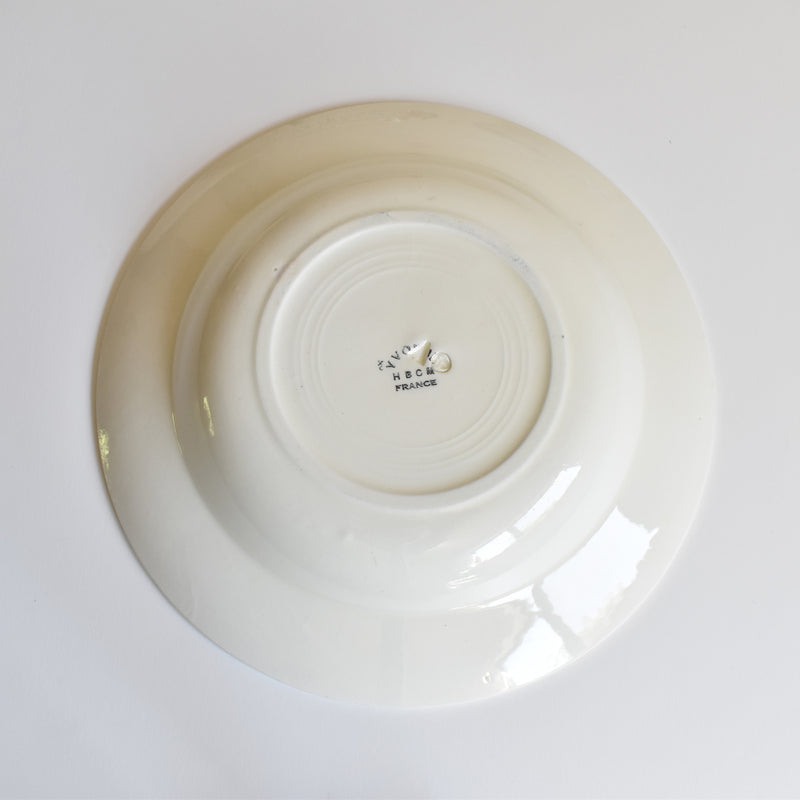 Vintage Deep Plate, HBCM Creil et Montereau, Yvonne A