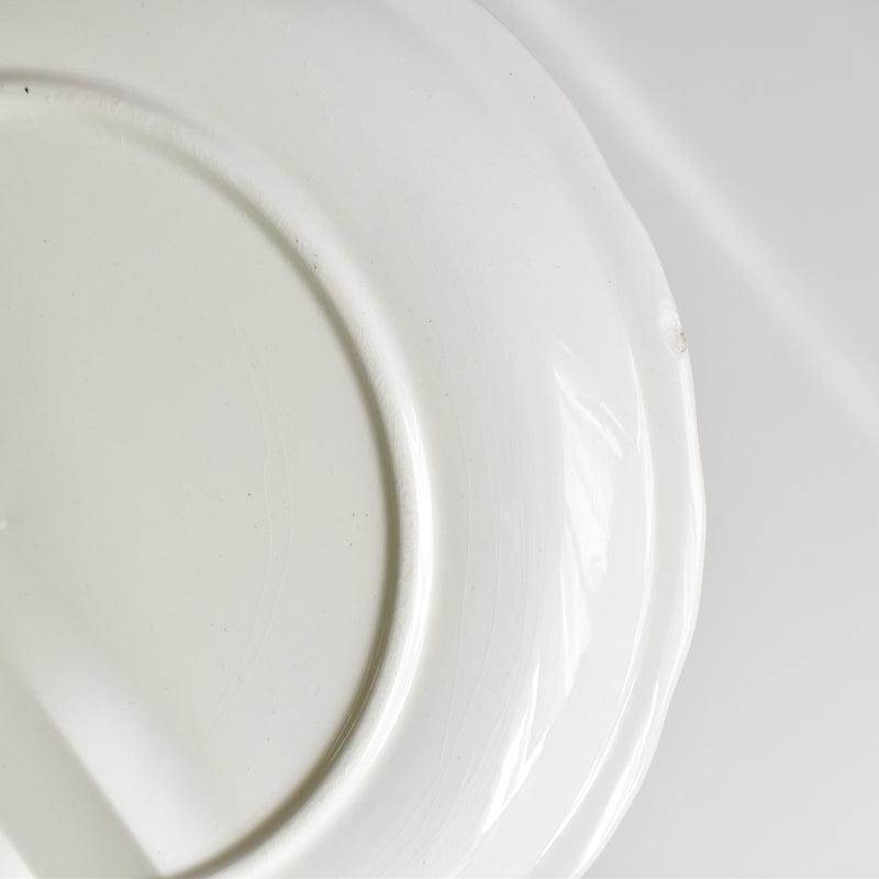 Vintage Plate, Digoin & Sarreguemines, White Relief I