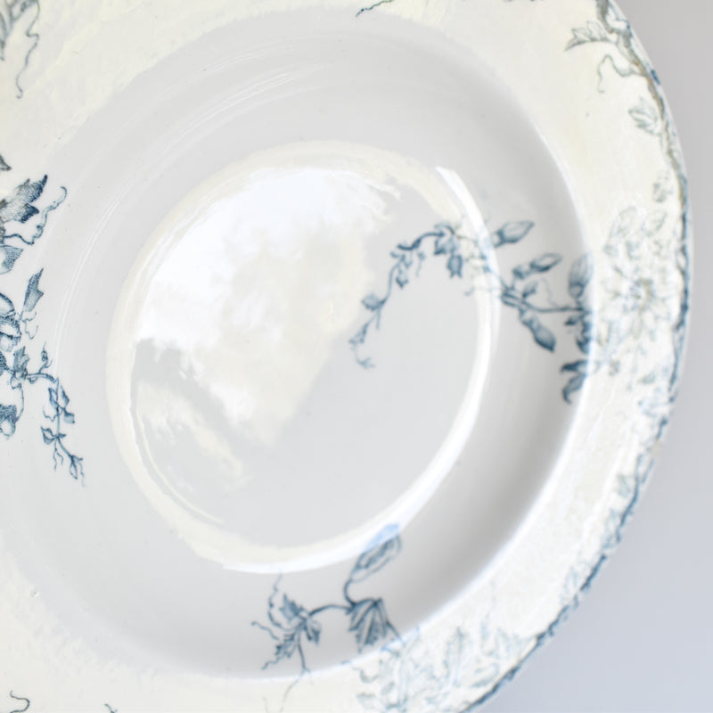 Antique Deep Plate KG Luneville Passiflore B
