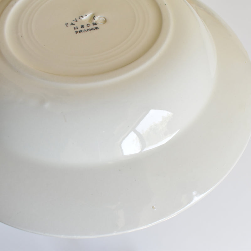 Vintage Deep Plate, HBCM Creil et Montereau, Yvonne A