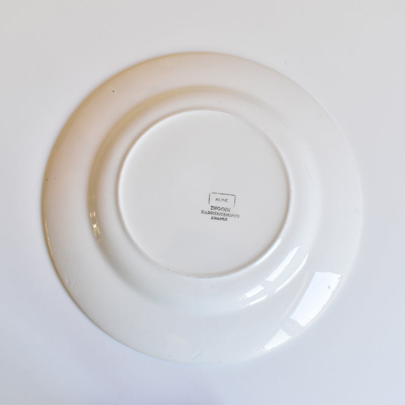 Vintage Plate Digoin & Sarreguemines Aline B