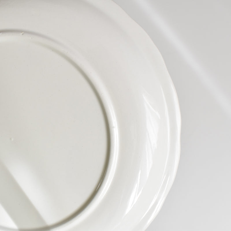 Vintage Plate, Digoin & Sarreguemines, White Relief I