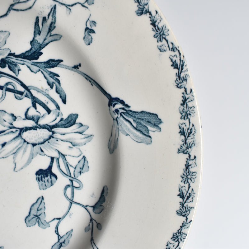 Antique Plate KG Luneville Marguerite A