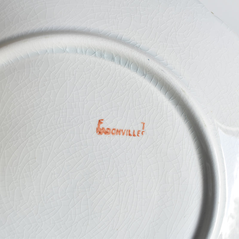Antique Dessert Plate Badonviller Gui
