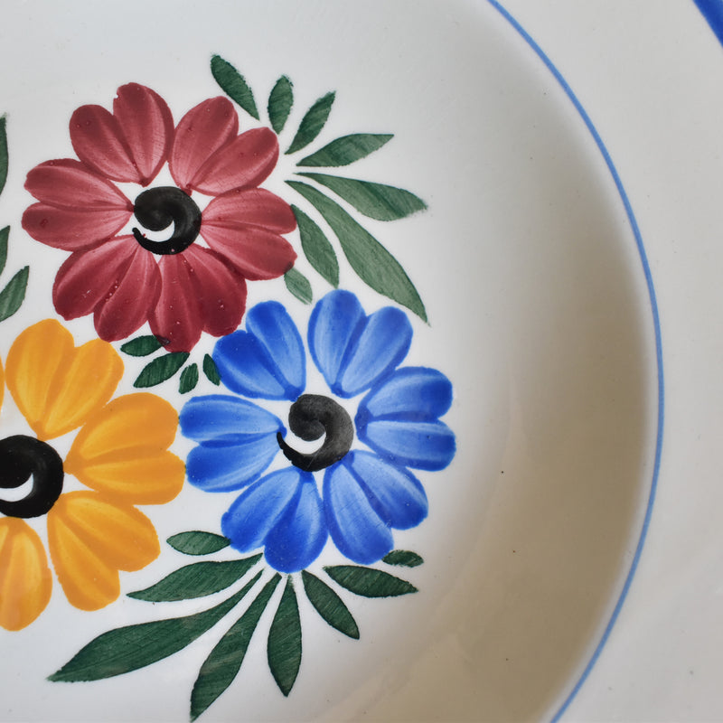 Vintage Deep Plate, HBCM Creil et Montereau, Yvonne A