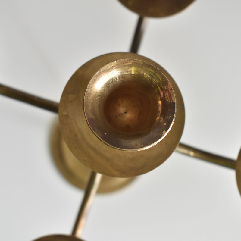 Vintage Brass 5-Arm Candelabra