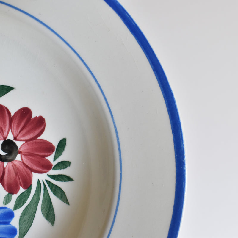 Vintage Deep Plate, HBCM Creil et Montereau, Yvonne A