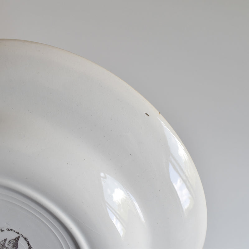 Vintage Deep Plate, Lamandinoise, Pastel Green B