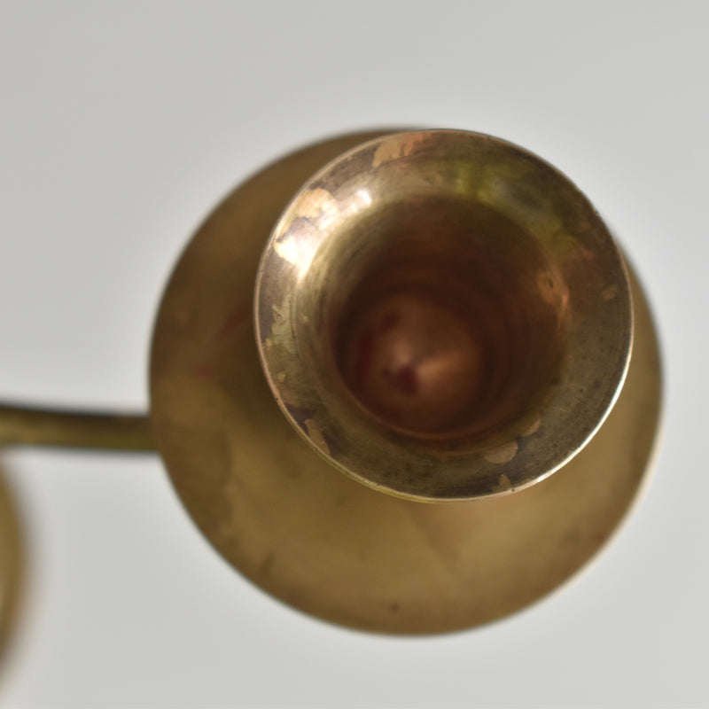 Vintage Brass 5-Arm Candelabra