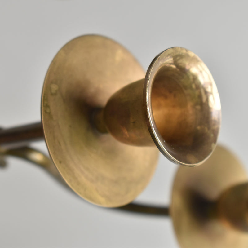 Vintage Brass 5-Arm Candelabra
