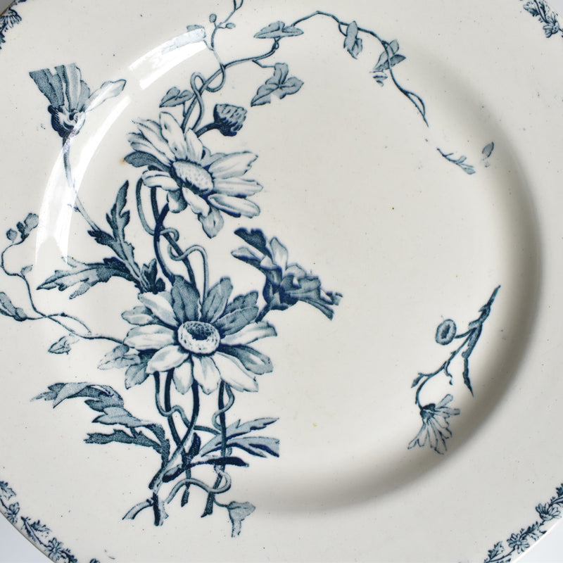 Antique Plate KG Luneville Marguerite B