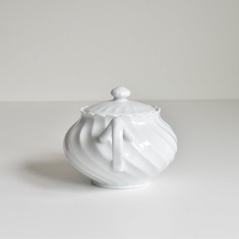Vintage Sugar Bowl Haviland Limoges Corse Blanc