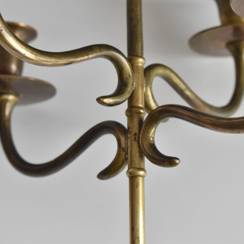Vintage Brass 5-Arm Candelabra