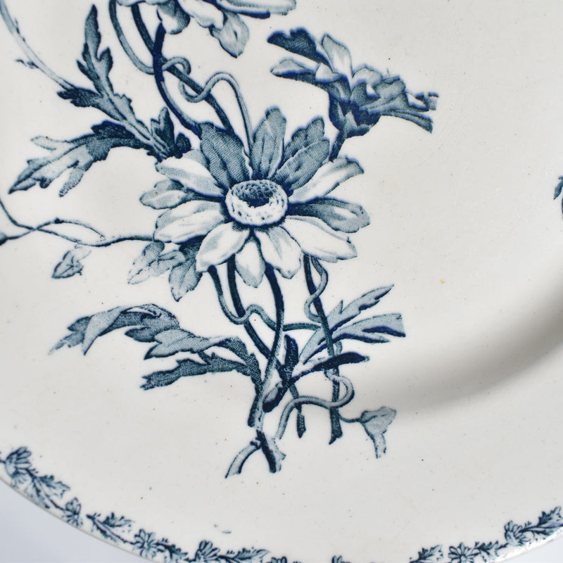 Antique Plate KG Luneville Marguerite B