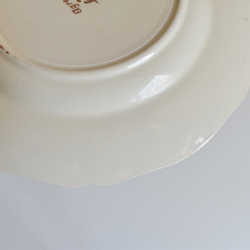 Vintage Dessert Plate, Digoin & Sarreguemines "Agreste," 21cm, A