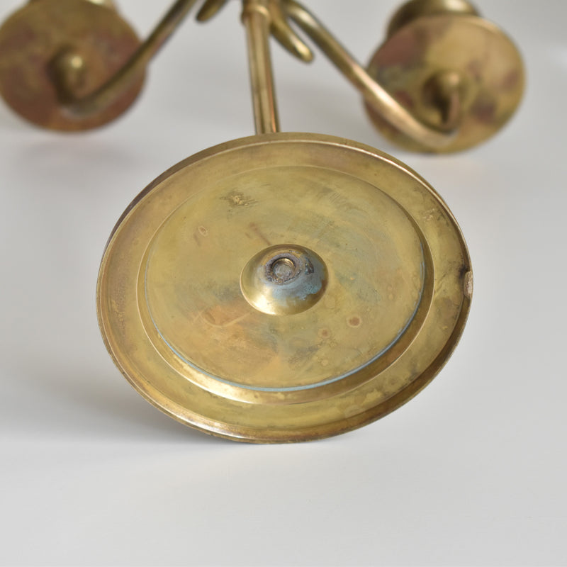 Vintage Brass 5-Arm Candelabra