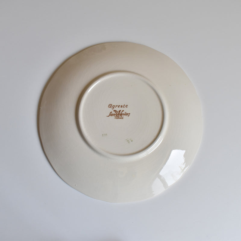 Vintage Chocolate Cup & Saucer Digoin & Sarreguemines Agreste