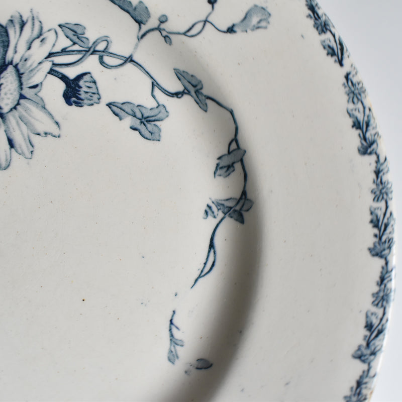 Antique Plate KG Luneville Marguerite B