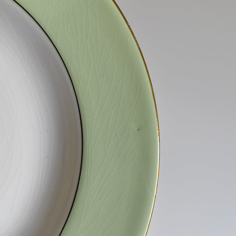 Vintage Deep Plate, Lamandinoise, Pastel Green B