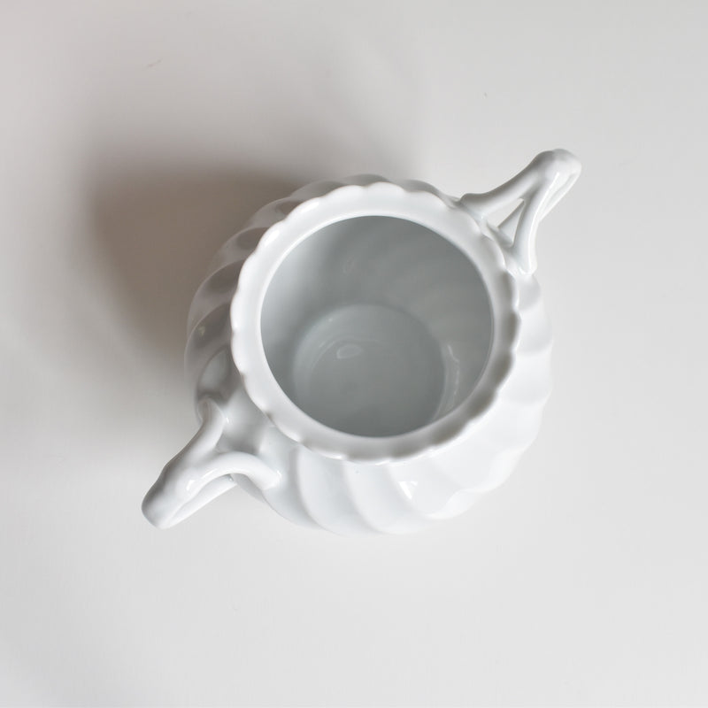Vintage Sugar Bowl Haviland Limoges Corse Blanc