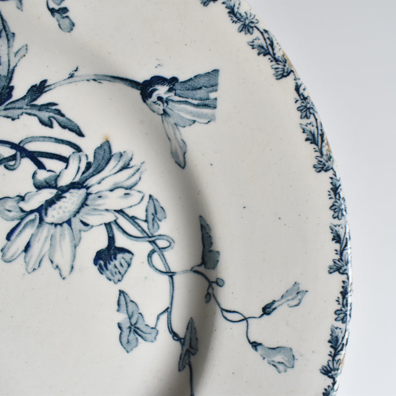 Antique Plate KG Luneville Marguerite B