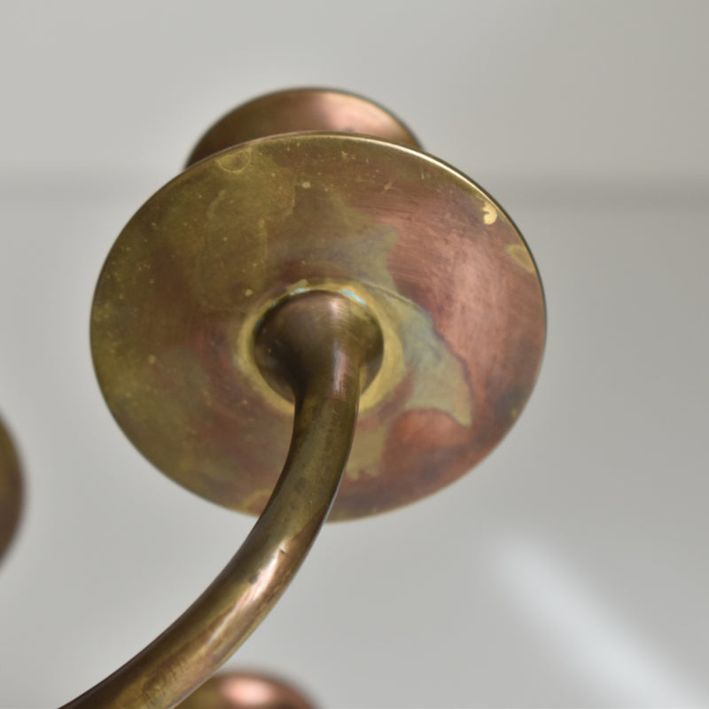 Vintage Brass 5-Arm Candelabra