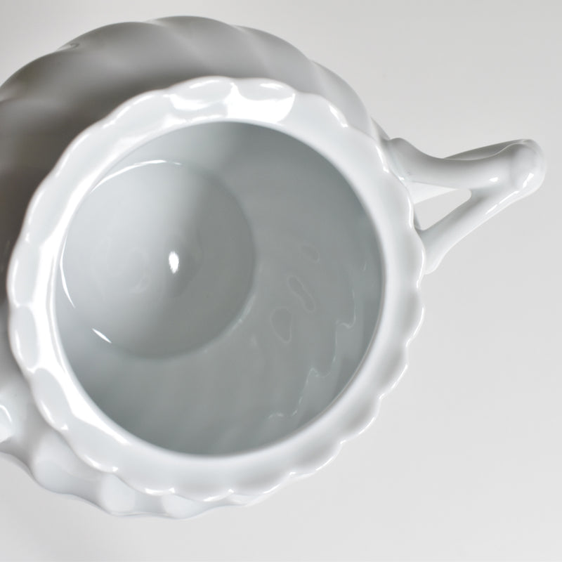 Vintage Sugar Bowl Haviland Limoges Corse Blanc
