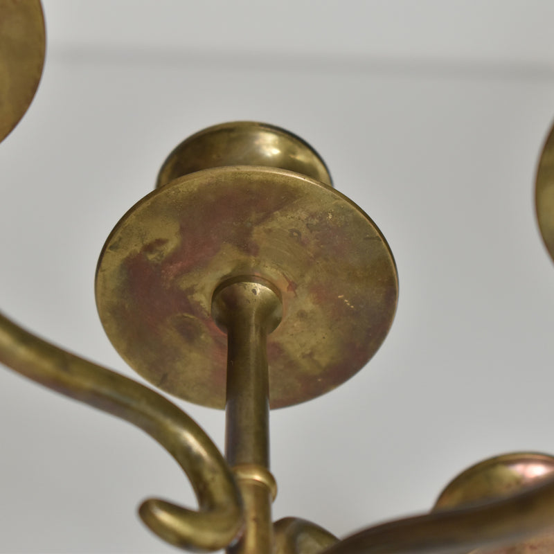 Vintage Brass 5-Arm Candelabra