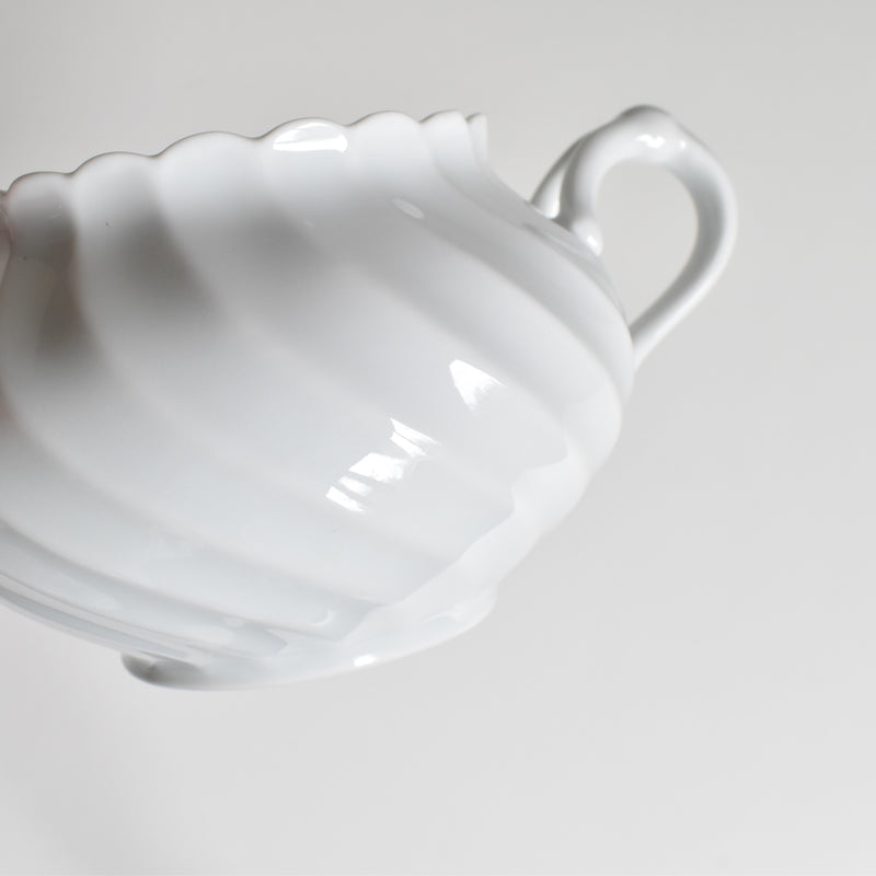 Vintage Sugar Bowl Haviland Limoges Corse Blanc