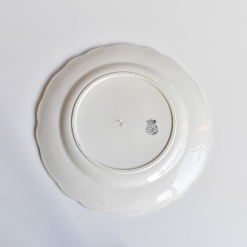Antique Dessert Plate Badonviller Houx A
