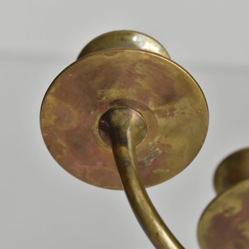 Vintage Brass 5-Arm Candelabra