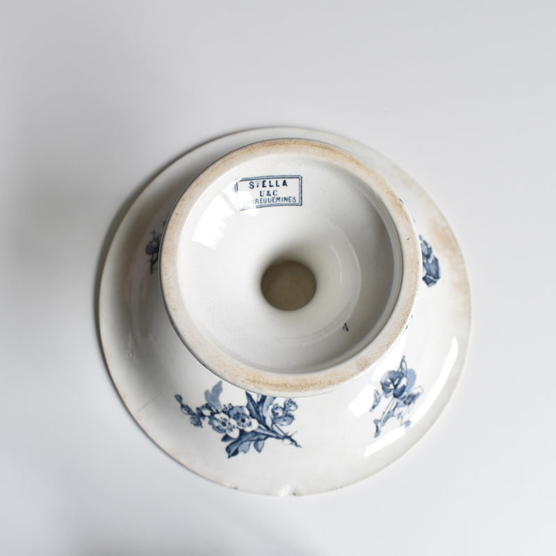 Antique Compote Dish, U&C Sarreguemines, Stella