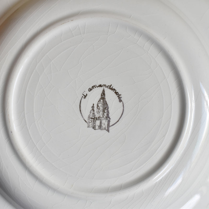 Vintage Deep Plate, L'Amandinoise, Pastel Green C