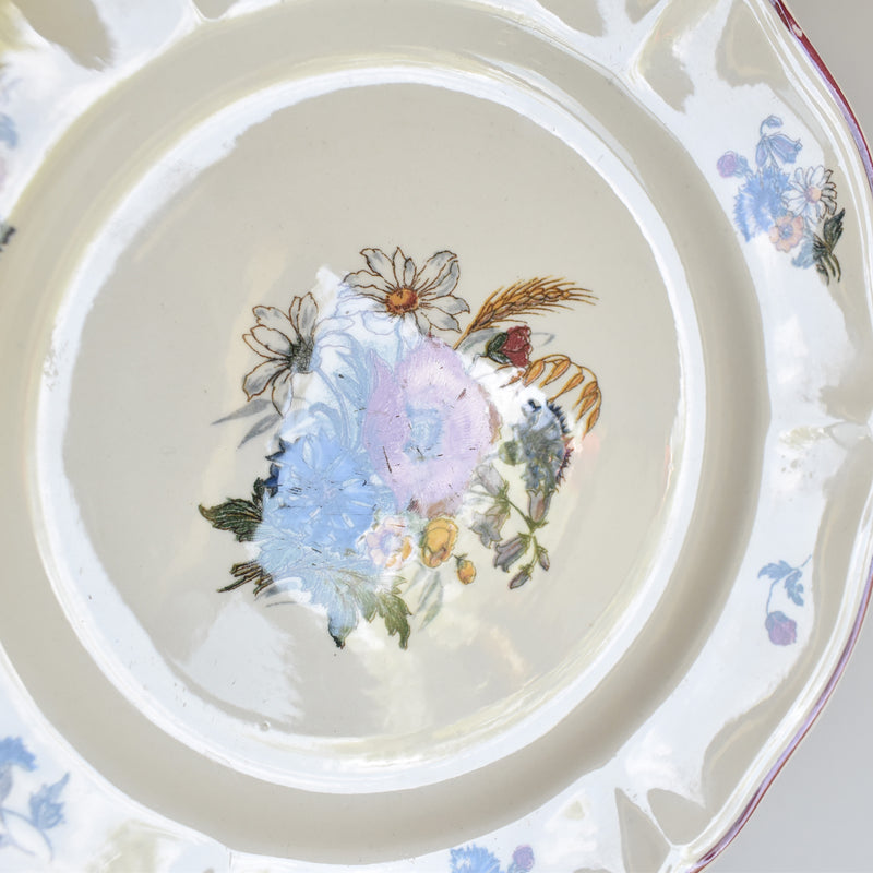 Vintage Dessert Plate, Digoin & Sarreguemines "Agreste," 21cm, A