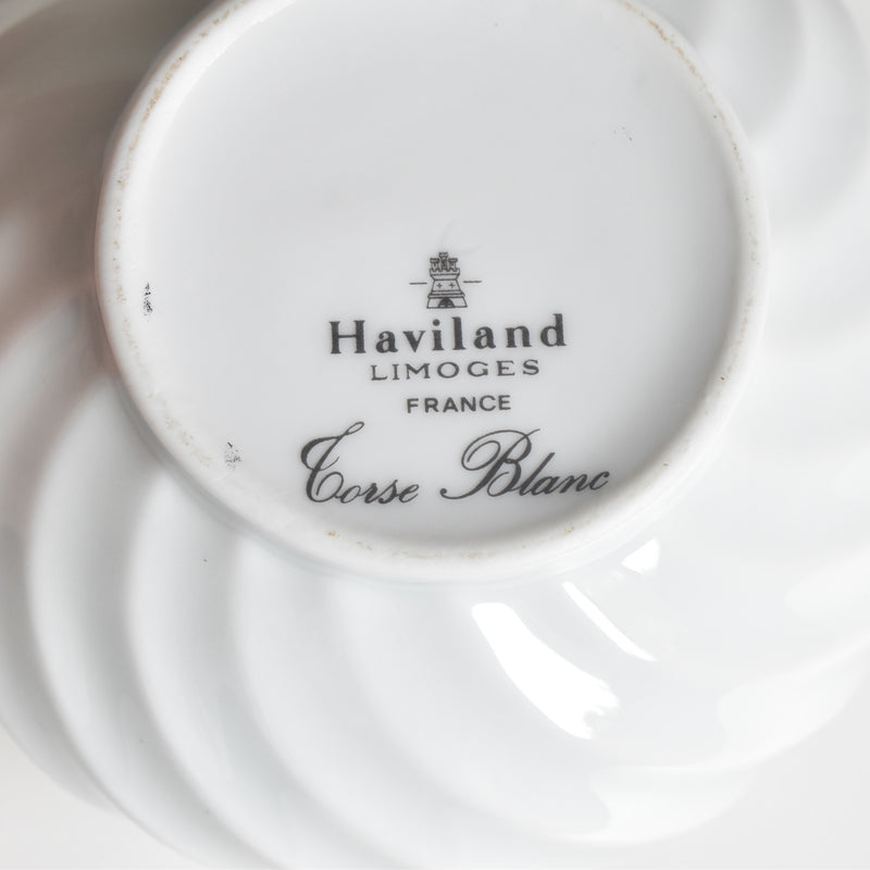 Vintage Sugar Bowl Haviland Limoges Corse Blanc