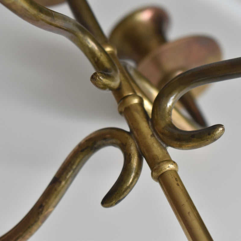 Vintage Brass 5-Arm Candelabra