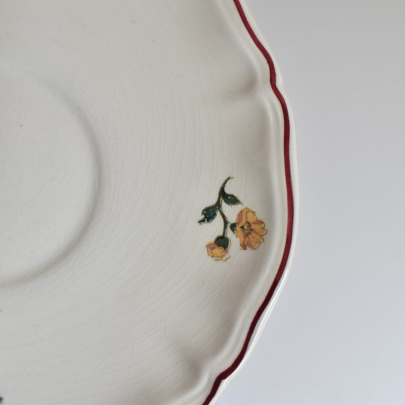 Vintage Chocolate Cup & Saucer Digoin & Sarreguemines Agreste