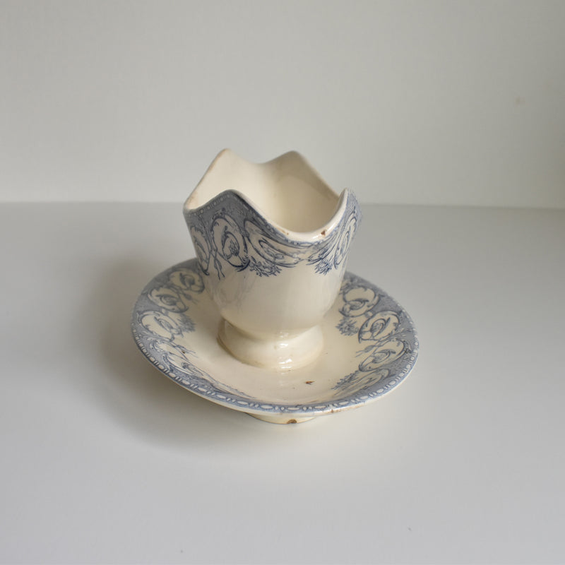 Antique Sauce Boat Creil et Montereau Dubarry